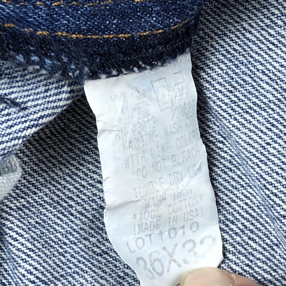 Vintage Roundhouse Jeans Mens 36x32 Blue Regular Straight Denim Workwear USA - Picture 10 of 11